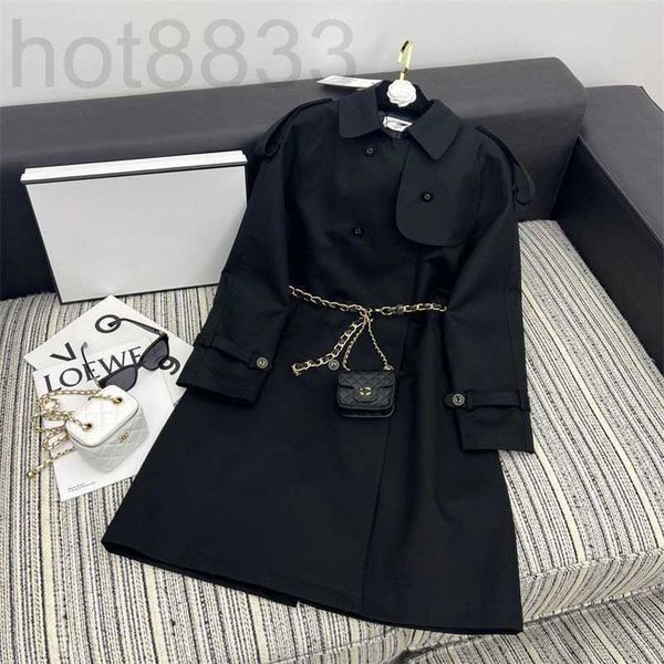 women's trench coats designer spring summer new middle ancient style loose versatile double breasted chain waistpack windbreaker coat f, Tan;black
women's trench coats designer spring summer new middle ancient style loose versatile double breasted chain waistpack windbreaker coat f, Tan;black