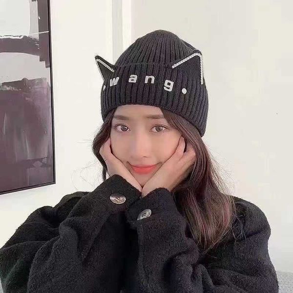 designer a wang luxury cute cat's ears (steamed cat-ear shaped bread) diamond inlaid wool hat autumn and winter new king letters soft w, Blue;gray
designer a wang luxury cute cat's ears (steamed cat-ear shaped bread) diamond inlaid wool hat autumn and winter new king letters soft w, Blue;gray