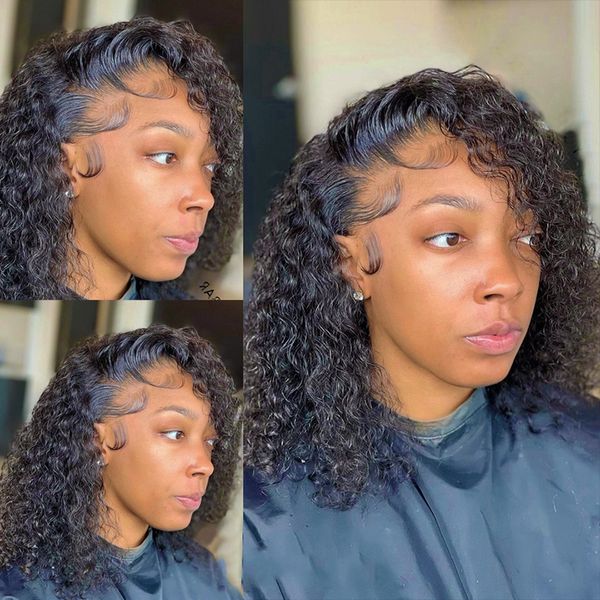 13x1 side part wig deep wave t part lace short bob wigs brazilian human hair wigs for women natural remy hair wavy wig, Black;brown
13x1 side part wig deep wave t part lace short bob wigs brazilian human hair wigs for women natural remy hair wavy wig, Black;brown