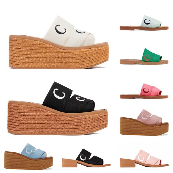 fashion designer womens sandals espadrille wedge woody sandal flat mule embroidered linen slippers high heel pink blue white black loafers s
fashion designer womens sandals espadrille wedge woody sandal flat mule embroidered linen slippers high heel pink blue white black loafers s