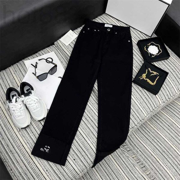 women's jeans designer spring summer new celebrity high waist slim letter printing folded hem long pants female cah8, Blue
women's jeans designer spring summer new celebrity high waist slim letter printing folded hem long pants female cah8, Blue