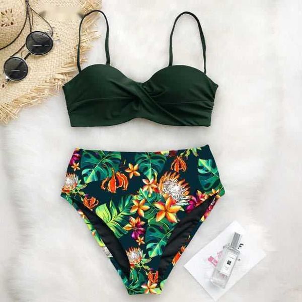 women's swimwear 2021 swimsuit new bikini tropical plant print solid color 1 y5pn, White;black
women's swimwear 2021 swimsuit new bikini tropical plant print solid color 1 y5pn, White;black