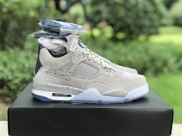 with box authentic 4 basketball shoes for men women 4s georgetown pe cool grey george town mens sports sneakers trainer, Red;white
with box authentic 4 basketball shoes for men women 4s georgetown pe cool grey george town mens sports sneakers trainer, Red;white