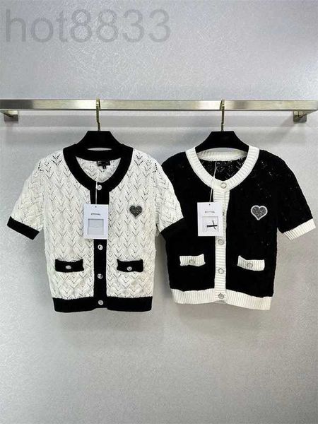 women's knits & tees designer summer new gentle style temperament celebrity versatile love emblem round neck short sleeve knitted shirt, White
women's knits & tees designer summer new gentle style temperament celebrity versatile love emblem round neck short sleeve knitted shirt, White