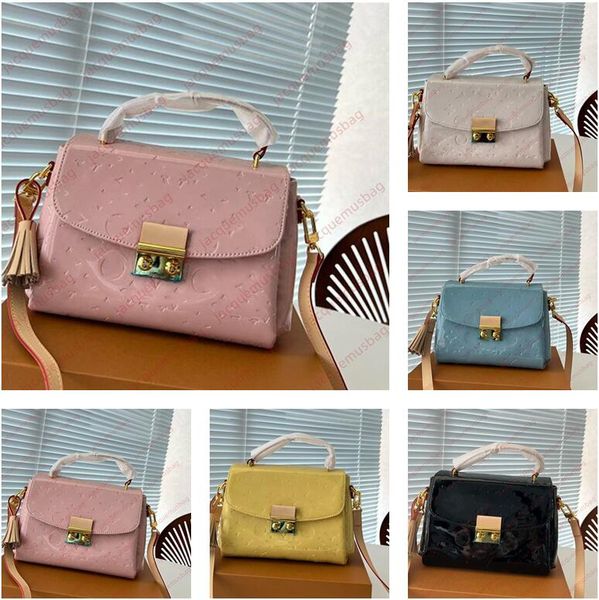 women croisette bag handbag patent leather s-lock shoulder crossbody bags designer flip hasp 4a quality embossing messenger clutch wallet ho
women croisette bag handbag patent leather s-lock shoulder crossbody bags designer flip hasp 4a quality embossing messenger clutch wallet ho