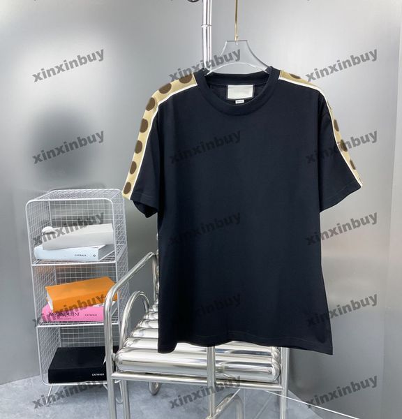 xinxinbuy men designer tee t shirt 23ss shoulder ribbon double letter jacquard short sleeve cotton women black apricot s-2xl, Black;brown
xinxinbuy men designer tee t shirt 23ss shoulder ribbon double letter jacquard short sleeve cotton women black apricot s-2xl, Black;brown