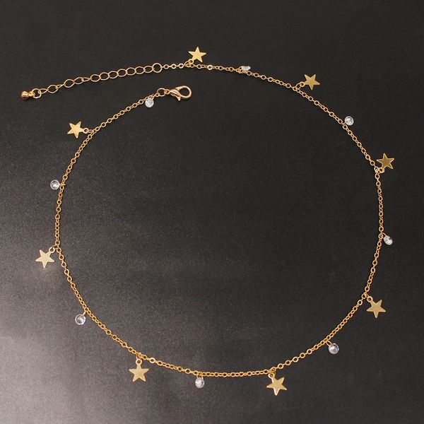 popular pentagram shape necklace woman, simple zircon star-shaped necklace pendant handmade necklace wholesale cool accessories personality, Silver
popular pentagram shape necklace woman, simple zircon star-shaped necklace pendant handmade necklace wholesale cool accessories personality, Silver