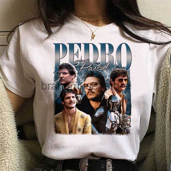 women's t-shirt pedro pascal t-shirts women y2k female harajuku 2000s clothing j230619, White
women's t-shirt pedro pascal t-shirts women y2k female harajuku 2000s clothing j230619, White