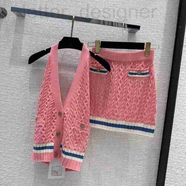 two piece dress designer chan 2023 new summer women's sets fashion logo vest short skirt womens grade knitting suit birthday mother, White
two piece dress designer chan 2023 new summer women's sets fashion logo vest short skirt womens grade knitting suit birthday mother, White