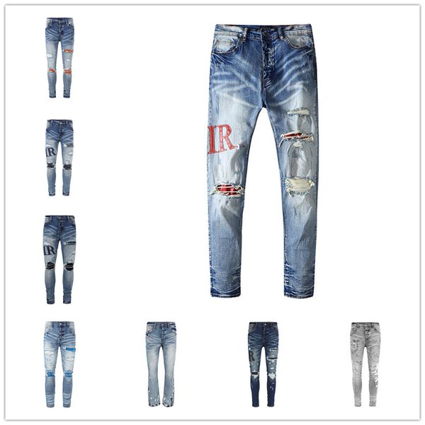 5a 2023 luxurys designers jeans distressed amiris amirs france fashion pierre straight men's biker hole stretch denim casual jean men s, Blue
5a 2023 luxurys designers jeans distressed amiris amirs france fashion pierre straight men's biker hole stretch denim casual jean men s, Blue