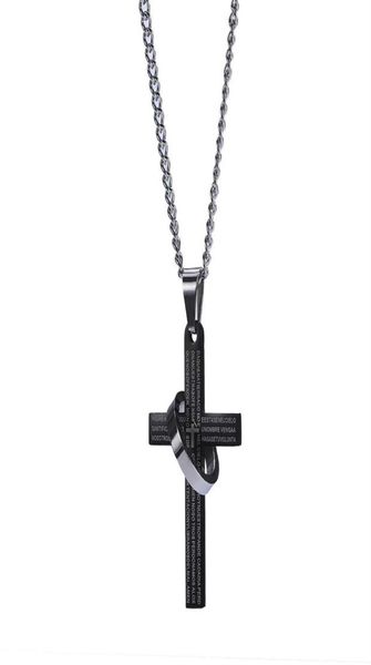 fashion mens silver chain bible ring cross pendant necklace hip hop jewelry stainless steel link chains punk black necklaces for m8340444
fashion mens silver chain bible ring cross pendant necklace hip hop jewelry stainless steel link chains punk black necklaces for m8340444