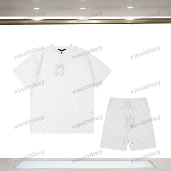 xinxinbuy men designer tee t shirt 23ss plaid jacquard towel fabric sets short sleeve cotton women white black yellow xs-l, Black;brown
xinxinbuy men designer tee t shirt 23ss plaid jacquard towel fabric sets short sleeve cotton women white black yellow xs-l, Black;brown