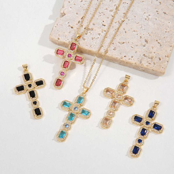 fashion jewelry jesus brass 18k real gold plated diamond zircon cross necklace colored moissanite cross pendant necklace, Silver
fashion jewelry jesus brass 18k real gold plated diamond zircon cross necklace colored moissanite cross pendant necklace, Silver