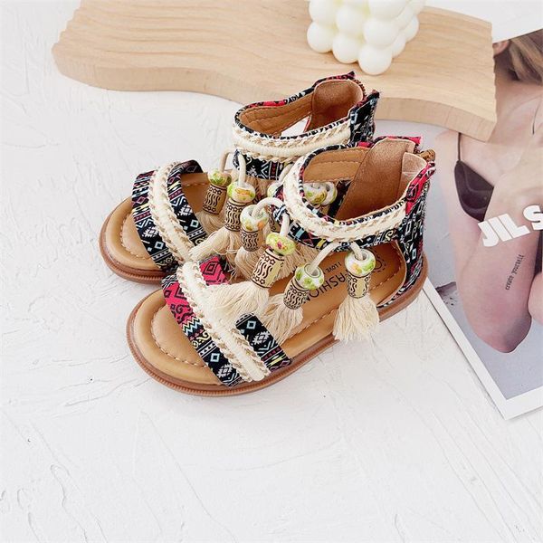 sandals baby shoes toddler children girls ethnic wind princess holiday roman summer bohemian beach f12790, Black;red
sandals baby shoes toddler children girls ethnic wind princess holiday roman summer bohemian beach f12790, Black;red
