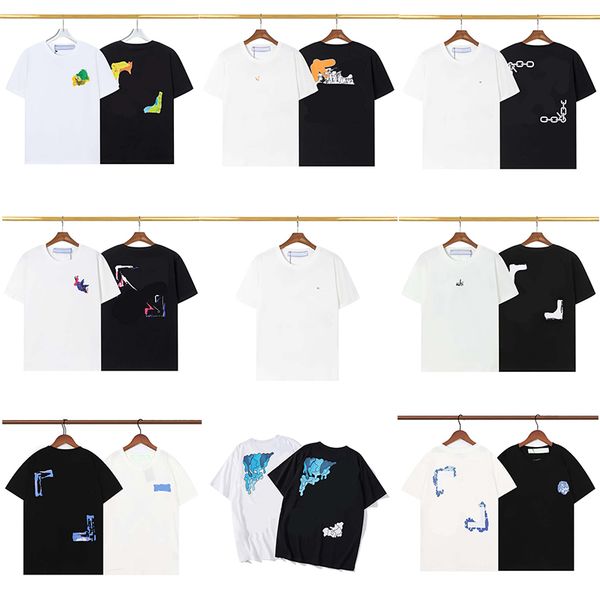 famous brand men's high-quality t-shirt letters printed round neck short-sleeved black and white multiple fashion men's and women&, White;black
famous brand men's high-quality t-shirt letters printed round neck short-sleeved black and white multiple fashion men's and women&, White;black
