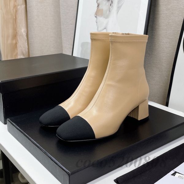 women ankle boots fashion genuine leather mixed color woman chelsea boot runway outfit round toe chunky high heels booties woman, Black;white
women ankle boots fashion genuine leather mixed color woman chelsea boot runway outfit round toe chunky high heels booties woman, Black;white