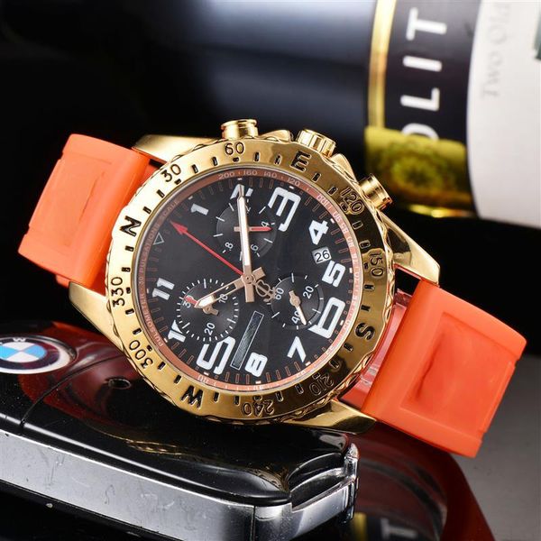 luxury wristwatches men's quartz watch bracelet chronograph 44mm high-quality watches multiple colors rubber men women watches wristwat, Slivery;golden
luxury wristwatches men's quartz watch bracelet chronograph 44mm high-quality watches multiple colors rubber men women watches wristwat, Slivery;golden