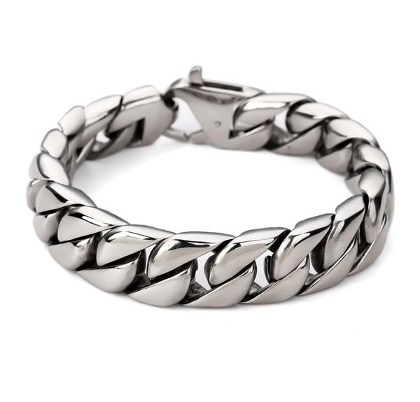new arrival men bracelet link chain stainless steel bracelets ultrawide cool heavy curb mens boys chains bicycle wristband1634788, Black
new arrival men bracelet link chain stainless steel bracelets ultrawide cool heavy curb mens boys chains bicycle wristband1634788, Black