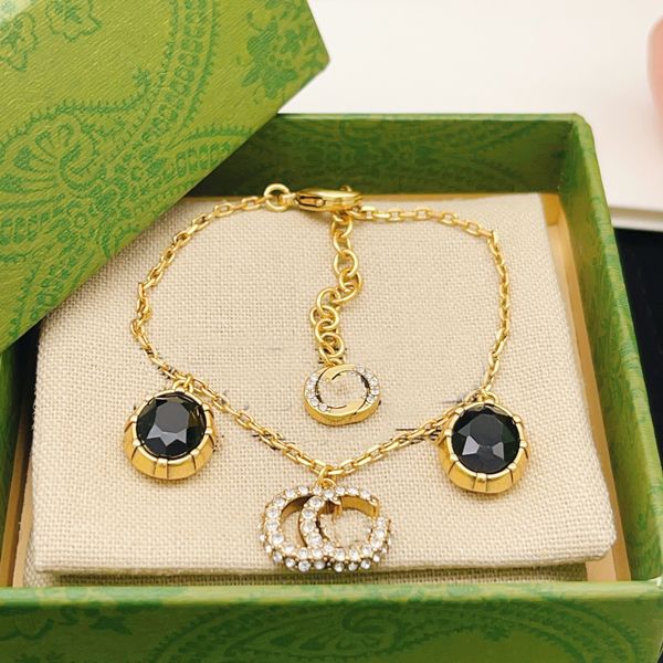 designer ggity charm bracelets luxury double g brand fashion jewelry women chain bracelet pearl for woman gifts iu06, Black
designer ggity charm bracelets luxury double g brand fashion jewelry women chain bracelet pearl for woman gifts iu06, Black