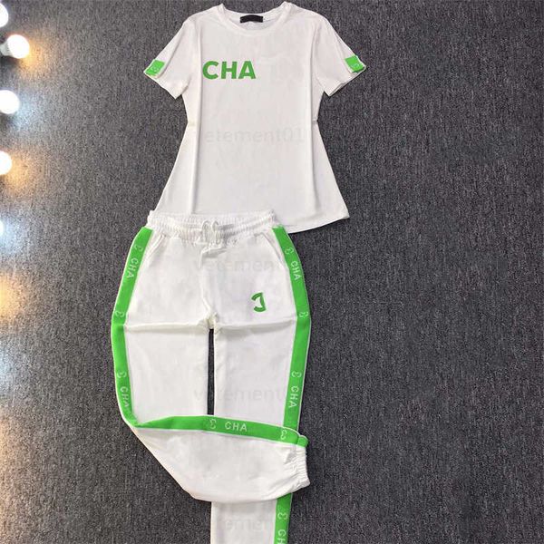 fashion designer t shirt womens sets 100% cotton fabric custom design decoration round neck short-sleeved fashion tshirt slim pants two piec, White
fashion designer t shirt womens sets 100% cotton fabric custom design decoration round neck short-sleeved fashion tshirt slim pants two piec, White