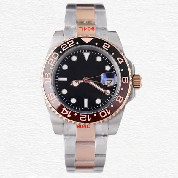 men's watches designer watches mechanical automatic 40mm black sapphire folding buckle all stainless steel rotating inlay montre de lux, Slivery;brown
men's watches designer watches mechanical automatic 40mm black sapphire folding buckle all stainless steel rotating inlay montre de lux, Slivery;brown