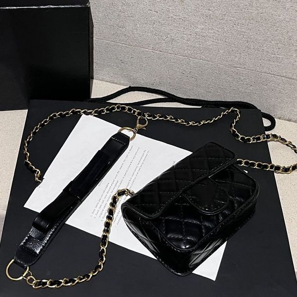 lady style kids metal chain handbags girls crossbody bag children letter leather belt with bags 2pcs luxury quilted phone bag purse s0116, Black
lady style kids metal chain handbags girls crossbody bag children letter leather belt with bags 2pcs luxury quilted phone bag purse s0116, Black
