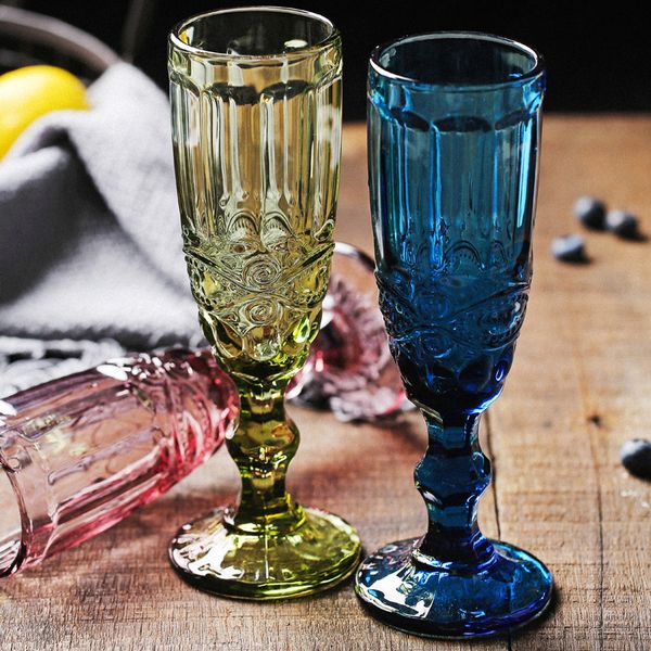 wholesale 150ml 4colors european style embossed stained glass wine lamp thick goblets
wholesale 150ml 4colors european style embossed stained glass wine lamp thick goblets