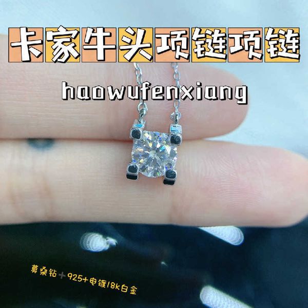 counter quality sterling silver s925 moissanite c card cattle head clavicle chain star same style female cross net red jewelry popular, Black
counter quality sterling silver s925 moissanite c card cattle head clavicle chain star same style female cross net red jewelry popular, Black