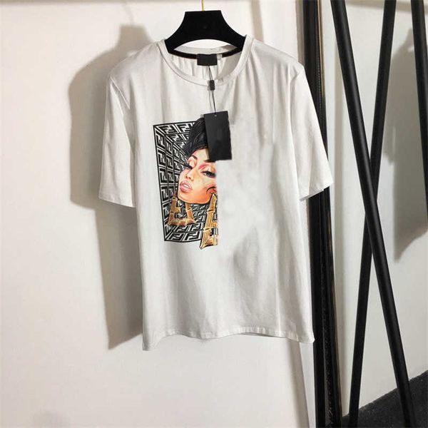 summer clothing womens t shirt earring beauty fashion letters printed loose versatile round neck short sleeve t-shirt designer women, White
summer clothing womens t shirt earring beauty fashion letters printed loose versatile round neck short sleeve t-shirt designer women, White