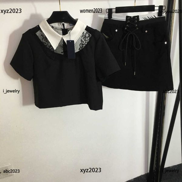 designer woman dress two piece dress lace stitching, perspective shirt, and strapped waistband short skirt #multiple product, White
designer woman dress two piece dress lace stitching, perspective shirt, and strapped waistband short skirt #multiple product, White
