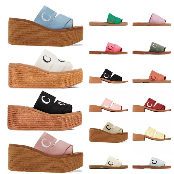 wholesale luxury womens designer woody sandals espadrille wedge platform sliders embroidered linen high heel flat mule loafers shoes slipper, Black
wholesale luxury womens designer woody sandals espadrille wedge platform sliders embroidered linen high heel flat mule loafers shoes slipper, Black