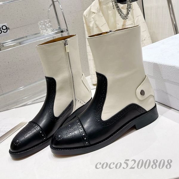 women ankle bootsautumn winter retro ankle boots genuine leather women shoes mixed colors round toe zipper decor comfort, Black;white
women ankle bootsautumn winter retro ankle boots genuine leather women shoes mixed colors round toe zipper decor comfort, Black;white