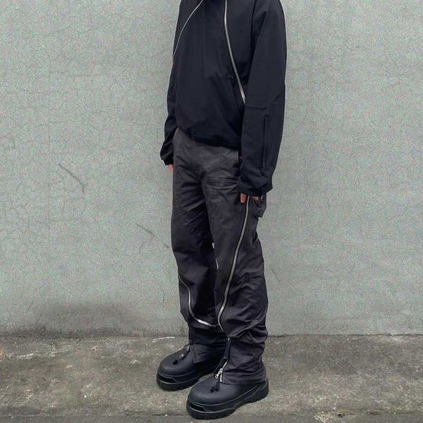 men's pants style grailz vibe high street nylon metal spiral zipper functional cargo pants men's fashion brand loose pants, Black
men's pants style grailz vibe high street nylon metal spiral zipper functional cargo pants men's fashion brand loose pants, Black