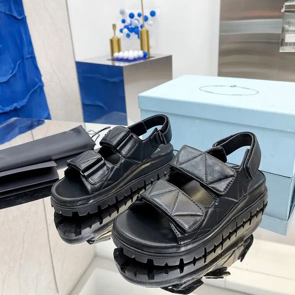 new summer quilted strapped sandals platform heels open toe women's luxury designers rubber outsole casual fashion sand shoes factory f, Black
new summer quilted strapped sandals platform heels open toe women's luxury designers rubber outsole casual fashion sand shoes factory f, Black