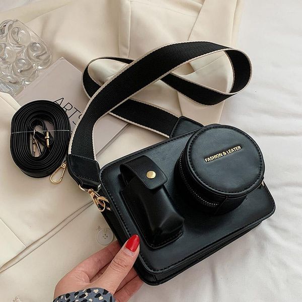 shoulder bags camera shape women wide straps bag luxury pu leather crossbody female satchel purse bolsos
shoulder bags camera shape women wide straps bag luxury pu leather crossbody female satchel purse bolsos