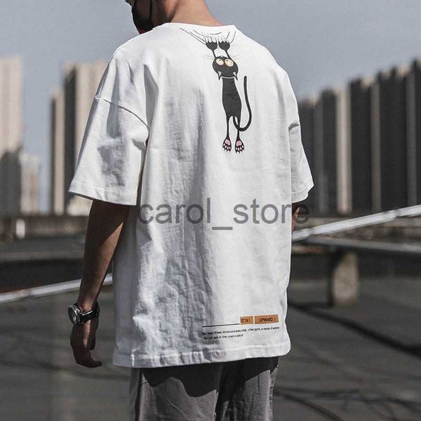 men's t-shirts summer print t-shirt men half sleeve tee shirt fashion brand fashion streetwear loose japan style oversize men 2023 j230, White;black
men's t-shirts summer print t-shirt men half sleeve tee shirt fashion brand fashion streetwear loose japan style oversize men 2023 j230, White;black