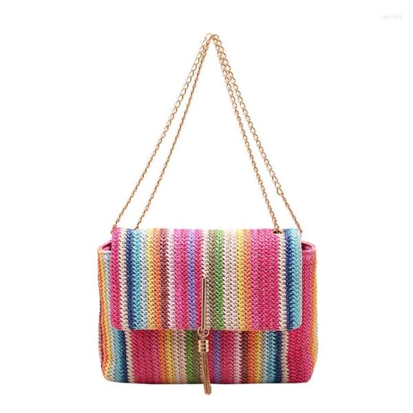 shoulder bags rainbow striped crossbody bag chain strap flap casual fashion handbags for women girls
shoulder bags rainbow striped crossbody bag chain strap flap casual fashion handbags for women girls