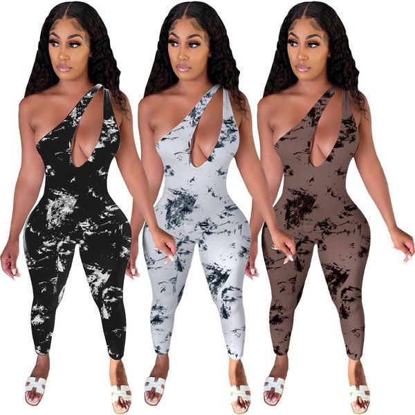 2023 designer women's s-2xl one shoulder jumpsuits women summer y2k hollow out printing bodycon bodysuit casual overalls wholesale whol, Black;white
2023 designer women's s-2xl one shoulder jumpsuits women summer y2k hollow out printing bodycon bodysuit casual overalls wholesale whol, Black;white