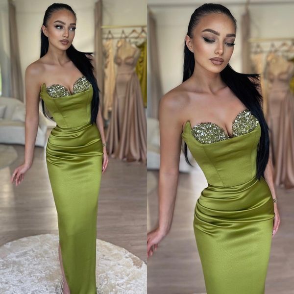 elegant green prom dresses sequins sweetheart sleeveless party evening gowns pleats formal long special occasion dress, Black
elegant green prom dresses sequins sweetheart sleeveless party evening gowns pleats formal long special occasion dress, Black