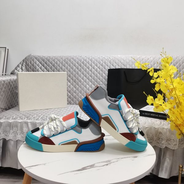 women men causal shoes fashion genuine leather mixed color trainers sneakers runway outfit comfortable flats shoes zapatillas, Black;white
women men causal shoes fashion genuine leather mixed color trainers sneakers runway outfit comfortable flats shoes zapatillas, Black;white