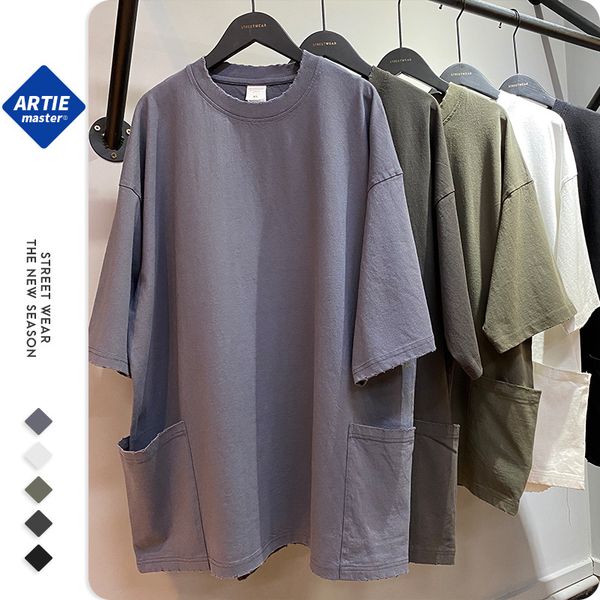 men's t-shirtseuropean and american high street wind three-dimensional pocket cotton short sleeve t-shirt hip hop solid color men and w, White;black
men's t-shirtseuropean and american high street wind three-dimensional pocket cotton short sleeve t-shirt hip hop solid color men and w, White;black