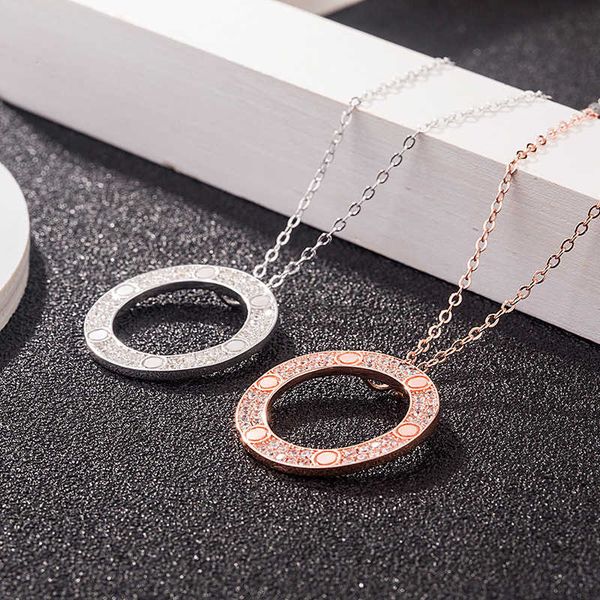 internet celebrity carti single ring pancake necklace s925 sterling silver plating 18k rose gold fashion brand screw collar chain lu1e, Black
internet celebrity carti single ring pancake necklace s925 sterling silver plating 18k rose gold fashion brand screw collar chain lu1e, Black
