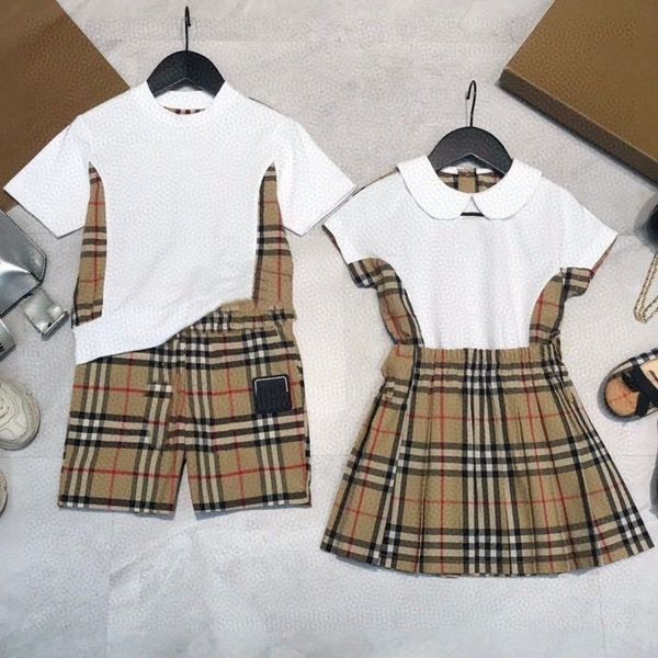 kids clothes sets plaid t-shirts shorts tracksuits designer toddler boys girls dress short sleeve tshirts pants suits classic luxury brand c, White
kids clothes sets plaid t-shirts shorts tracksuits designer toddler boys girls dress short sleeve tshirts pants suits classic luxury brand c, White