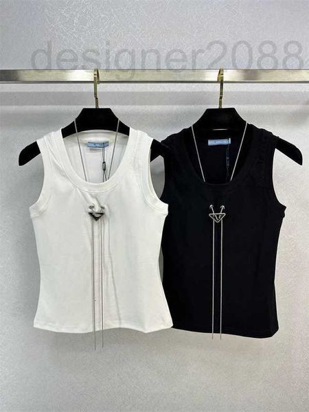 women's tanks & camis designer summer new triangle chain decoration versatile slim fit thin sleeveless knitted tank for women o0dj, White
women's tanks & camis designer summer new triangle chain decoration versatile slim fit thin sleeveless knitted tank for women o0dj, White