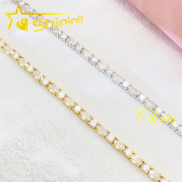 pass diamond tester round oval cut moissanite bracelet s925 gold plated fine jewelry dropshipping moissanite tennis chain, Silver
pass diamond tester round oval cut moissanite bracelet s925 gold plated fine jewelry dropshipping moissanite tennis chain, Silver