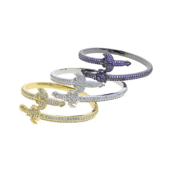 sword-shaped bangle zirconia hip hop all-match fashion jewelry personality couple style new bracelet holy sword full zircon men's brace, Golden;silver
sword-shaped bangle zirconia hip hop all-match fashion jewelry personality couple style new bracelet holy sword full zircon men's brace, Golden;silver