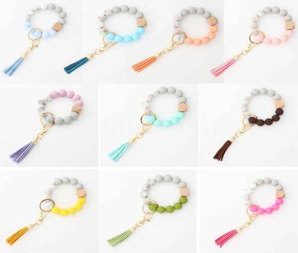 party favor keychain wooden tassel string chain food grade silicone bead women girl key ring wrist strap bracelet dd0335575276, Silver
party favor keychain wooden tassel string chain food grade silicone bead women girl key ring wrist strap bracelet dd0335575276, Silver