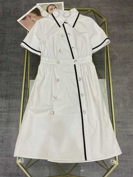 basic & casual dresses designer summer new academy style elegant girl with polo collar, double breasted, contrast color edge dress for women, Black;gray
basic & casual dresses designer summer new academy style elegant girl with polo collar, double breasted, contrast color edge dress for women, Black;gray