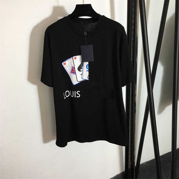 fashion trend womens t shirt new poker letters printed round neck loose fitting high stretch short-sleeved t-shirt 2 colors 3 sizes designer, White
fashion trend womens t shirt new poker letters printed round neck loose fitting high stretch short-sleeved t-shirt 2 colors 3 sizes designer, White