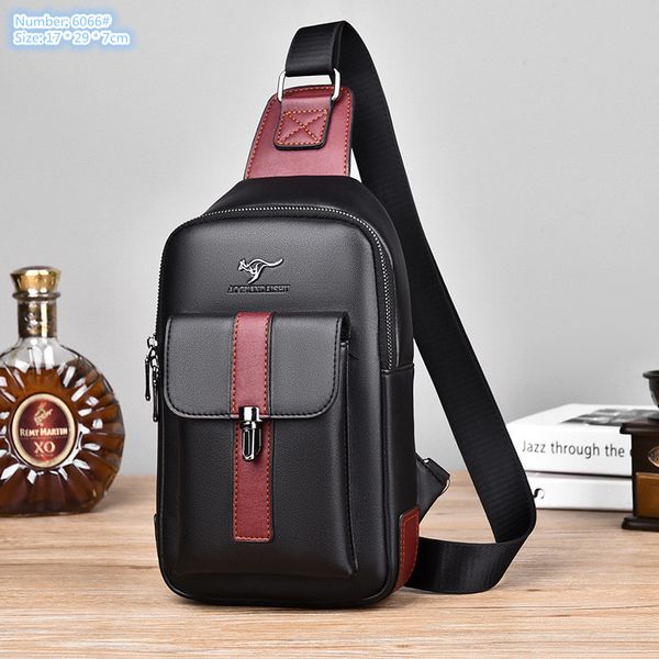 factory wholesale mens shoulder bags 2 colors outdoor sports casual leather backpack business color matching men chest bag multifunctional b
factory wholesale mens shoulder bags 2 colors outdoor sports casual leather backpack business color matching men chest bag multifunctional b